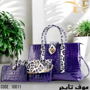 طقم شنط 3 قطع بمقاسات عملية وتصميم أنيق(موف تايجر)