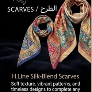 طرحة "سيلك تاتش" بنقشات حصرية.